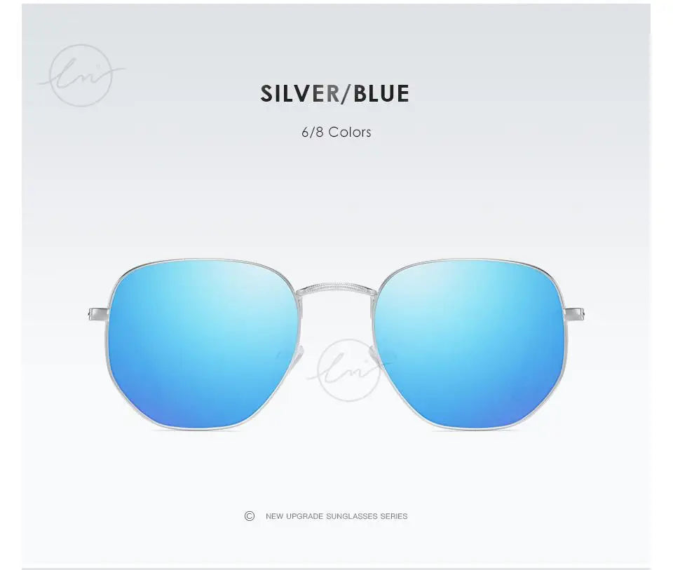 LM Kvinder Hexagon Solbriller Mænd Retro Polariserede Kørselsbelagte Spejlbriller UV400 Briller gafas de sol
