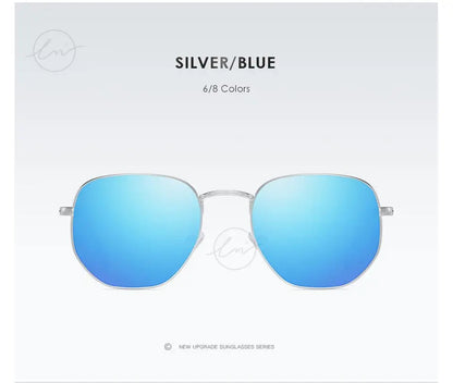 LM Kvinder Hexagon Solbriller Mænd Retro Polariserede Kørselsbelagte Spejlbriller UV400 Briller gafas de sol