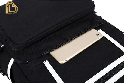 Red Jade F-Fortnited Battle Royale Backpack with USB Charging Anime Figures Study Stationery Compartment for Students Mochila