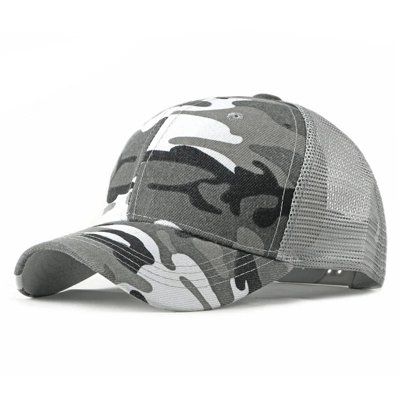 Camouflage Baseball Cap Women's Men's Snapback Hip Hop Cap Group Activity Camo Hats For Women Men Army Cap Female Bone Male