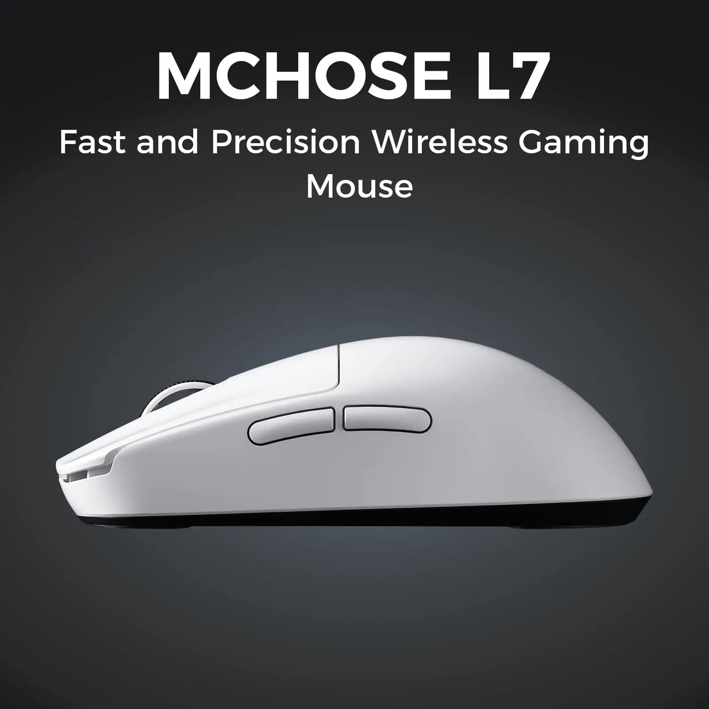 MCHOSE L7 Wireless Gaming Mouse L7 Ultra PAW3395 26K Sensor Dual 8K Polling 39g Ultra-Lightweight 2.4GHz RF/BT/Wired Tri-Mode