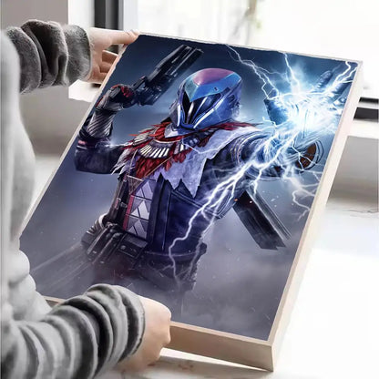 Destiny Poster Self-adhesive Art Waterproof Paper Sticker Coffee House Wall Decor
