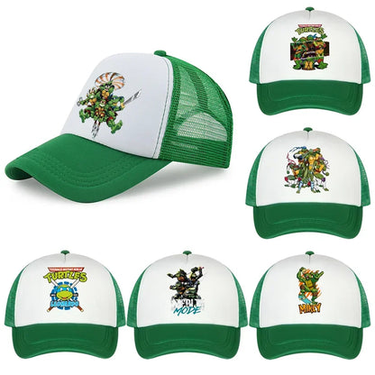 Teenage Mutant Ninja Turtles baseballkasket med broderet tegneserie- og anime-print, Duck Tongue-kasket, Nethats, solskærm, hovedbeklædning, gaver