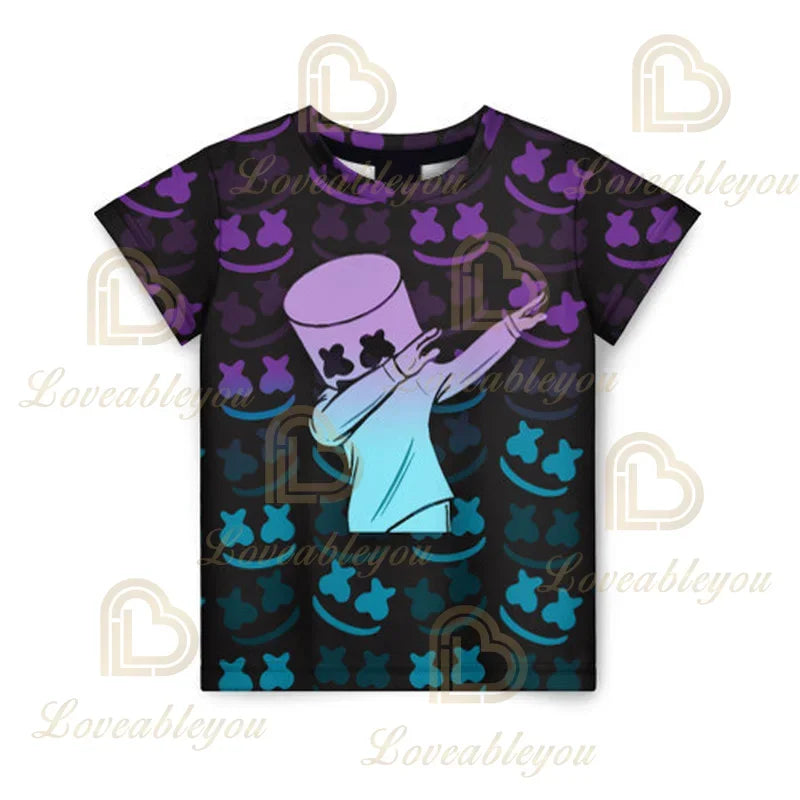 T-shirt Battle Royale Fortnite Victory per bambini, top per bambine e bambini, abbigliamento Harajuku, magliette 3D per bambini, 2025 NUOVO DESIGN