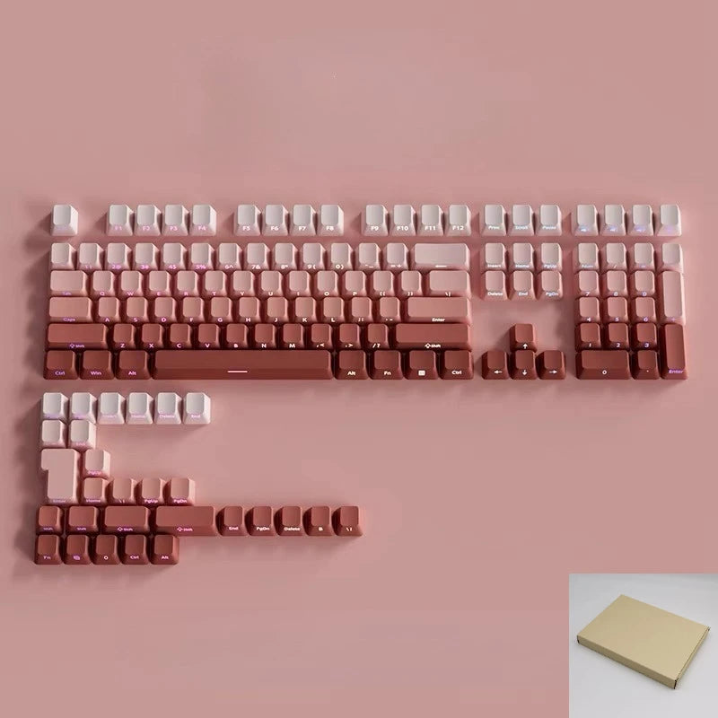 2025 Original Daylight Keycaps PBT Translucent, Side-engraved OEM 136 Keys, Customized To Fit 60/84/98/108 Mechanical Keyboards.