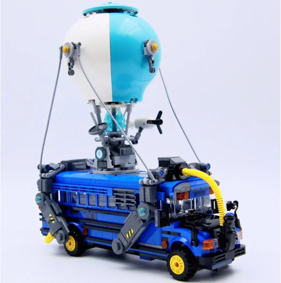 Neues 954-teiliges Battle Bus Automodell 77073 aus beliebten Spielen – Baustein-Puzzle-Modell, Spielzeug für Geburtstags- und Weihnachtsgeschenke