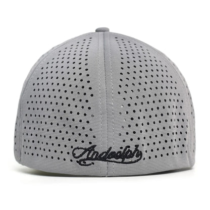 Casquette de baseball à mailles, à visière courte, dos fermé, pour homme et femme, respirante, à fermeture à pression, ajustée, style « dad hat », réglable, unie, style « trucker »