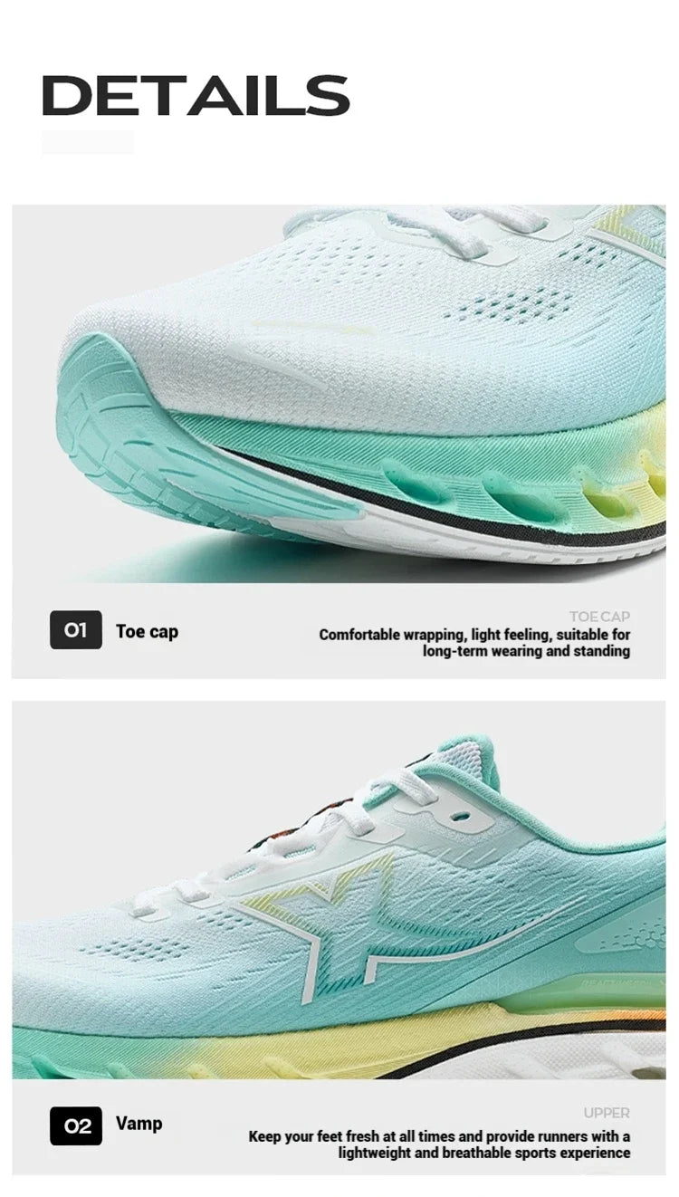 Xtep Reactive Coil 12.0 Running Shoes for Men, 2025 Summer Elastic Sports Shoes, Rebound Cushioning Sneakers 975219110045