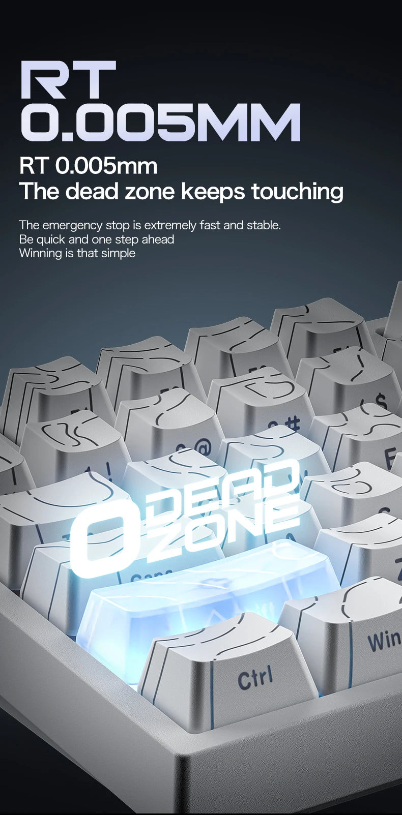 Attack Shark R82HE Wired RGB Magnetic Switch Keyboard, 256K Scan Sampling Rate, Accuracy 8K Return Rate