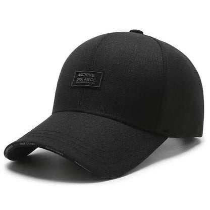 Czapki baseballowe z haftem ARCHIVE DISTANCE, unisex, wiosna/jesień, na świeżym powietrzu, regulowane, czapki codzienne, czapki chroniące przed słońcem, czapki sportowe