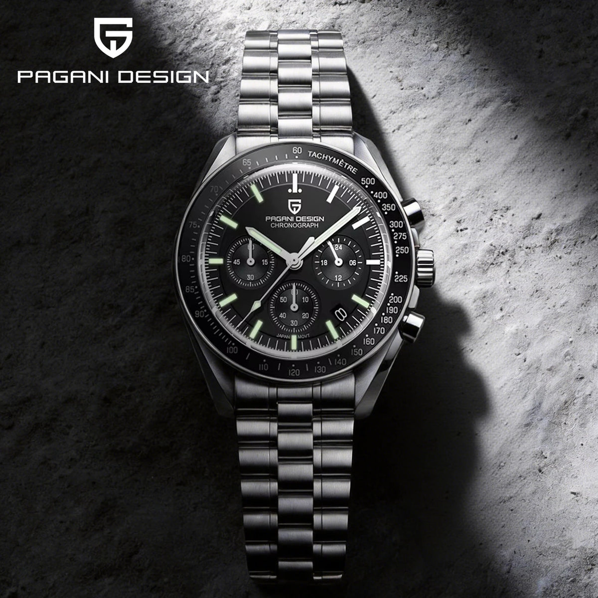 PAGANI DESIGN 2026 New Men's Watches Top Luxury Quartz Watch For Men Auto Date Speed Chronograph AR Sapphire Mirror Wrist watch