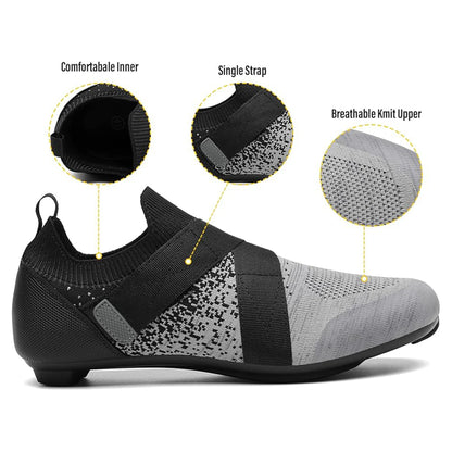 Unisex Cycling Shoes Compatible with Pelotan/SPD Indoor Road Riding Biking Bike Shoes with Delta Cleats Included for Men Women