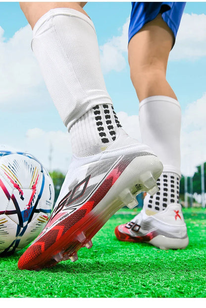 Chaussures de Football originales professionnelles pour hommes, confortables, de haute qualité, bottes de Football rapides pour entraînement, chaussures de Football ultralégères
