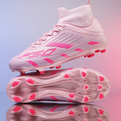 Nouvelles chaussures de football pour hommes, antidérapantes, à la cheville, chaussures de sport TF/FG, chaussures de football professionnelles pour garçons, baskets unisexes confortables