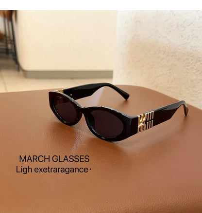 Moderne ovale solbriller til kvinder og mænd – trendy og cool solbriller til damer – Street Shot – retro – premium briller – Gafas De Sol – UV400