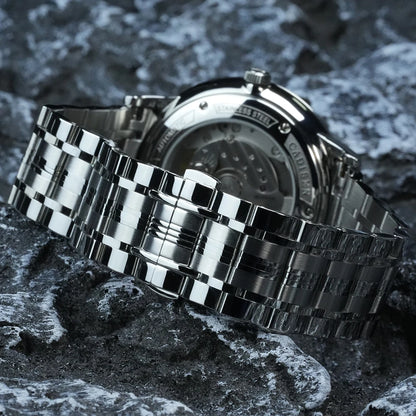 CADISEN Ultra-thin Mechanical Wriswatch Japan MIYOTA 9015 Top Brand Luxury Single-dome Sapphire Crystal  Automatic Watch Man
