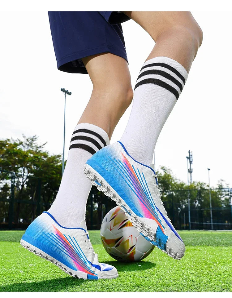 Bottes de Football pour hommes, chaussures de stade à ongles longs, confortables, de haute qualité, antidérapantes, pour Match de société professionnelle