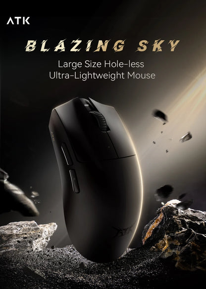 Mouse wireless Bluetooth ATK X1 Series Paw3950/Ultra 8k ultraleggero 49g, mouse a tre modalità per gamer FPS, regalo personalizzato