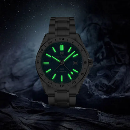 PAGANI DESIGN New GMT Men's Mechanical Watches 100M Waterproof Clock Sapphire Glass Automatic Men Watch PD-1792 Relogio Masculino