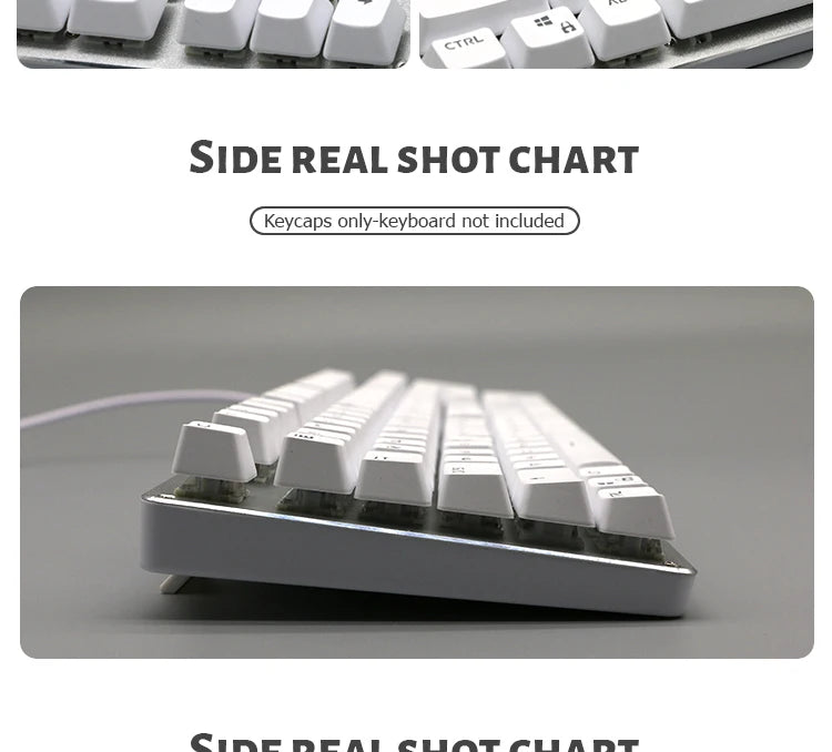 104 teclas retroiluminadas coreanas, francesas, rusas, españolas y alemanas para teclado mecánico con interruptores MX, perfil OEM, teclas ABS DIY