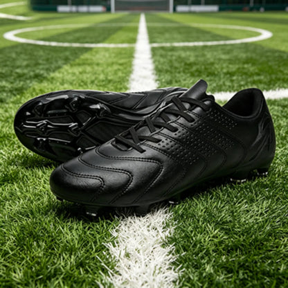 Chaussures de football FG AG pour adultes, tige légère en PU synthétique, crampons antidérapants pour terrain en herbe naturelle et artificielle en plein air