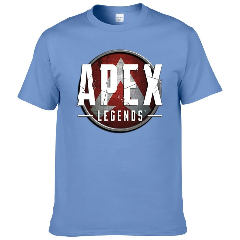 Short Sleeve Print T Shirt Men Summer Cotton Tshirt Clothing New Fashion Casual Apex Legends Harajuku Tee Style Cool Top F81