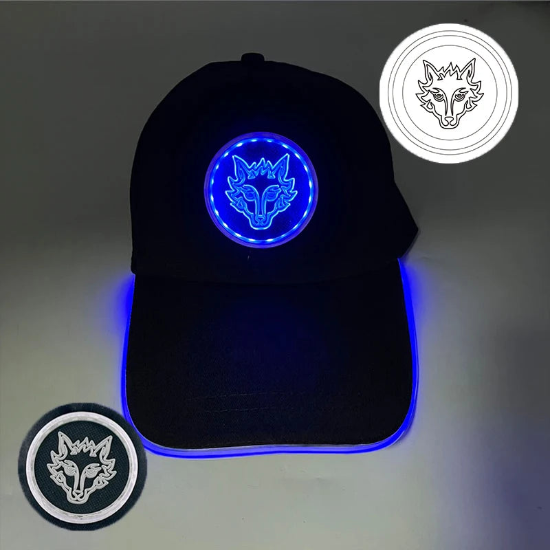 Cappellino da baseball luminoso fashion a LED, cappello hip-hop fluorescente per bar e club, per uomo e donna, DJ, danza, accessori e costume
