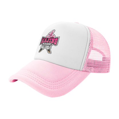 Produit gaming premium Fraquane, Men Women Kid Goku Rage Dragon Ball Z Trucker Caps Mesh Baseball Caps Snapback Caps Hats Sun Hats Adjustable Golf Hats Spring, rose