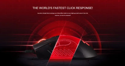 A4Tech Bloody A91 kabelgebundene Maus One-Click Instant Macro Io1.1 Macro Drive optische Engine 8 programmierbare Makros Gaming-Maus