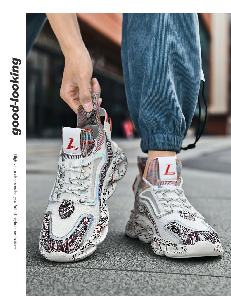 Men's Sneakers Luxury Designer Casual Shoes Platform Shoes Fashion Blade Loafers Running Shoes for Men