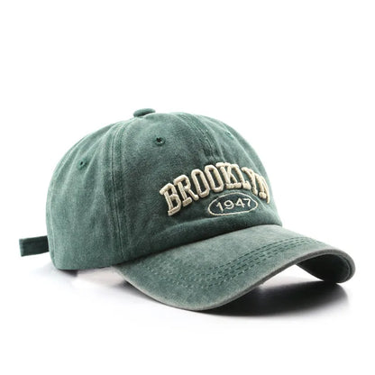 Brooklyn Baseball Caps Embroidery Breathable Retro Style Unisex Comfort Trendy Fashion Summer Hat Sun Protection Curved Brim