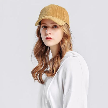 Unisex corduroy baseballpet, verstelbare zonnehoed, hiphop-pet voor heren