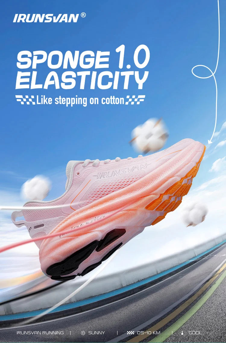 IRUNSVAN New Carbon Plate Marathon Running Shoes Lightweight Shock-Absorbing And Suitable For Men's Sports Shoes
