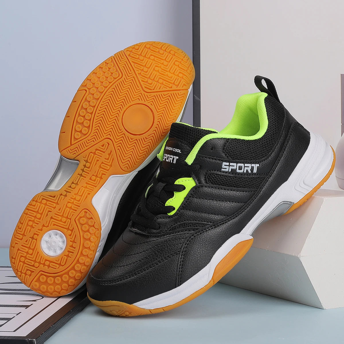 Badminton Shoes, Men's Sports Shoes, Non-Slip, Breathable, Lightweight Sports Shoes, Competition Training Shoes, Table Tennis Shoes, Tennis Shoes