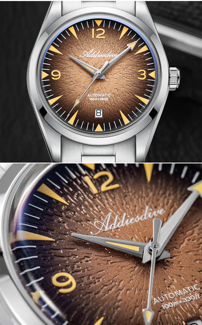 ADDIESDIVE AD2508 Man Diving Watch Luminous 100M Waterproof 316L Stainless Steel 8215 Movement Automatic Mechanical Watch reloj