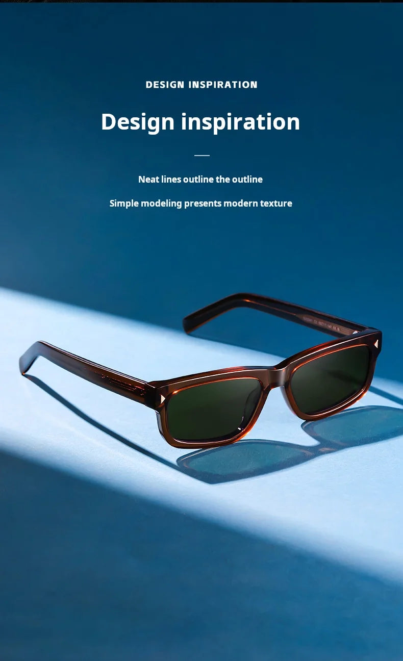 TFTB Fashion Trend Polarized Men's and Women's Sunglasses High quality Acetate Retro Square UV Protection Driving Glasses S32241