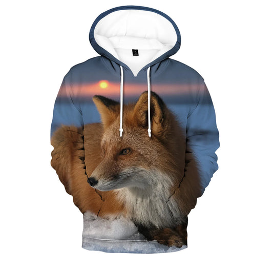 Hip Hop Popular Novelty Comfortable New Fox 3D print Hoodies Sweatshirts Men/Women Sweatshirt Adult/Child Casual Pullovers