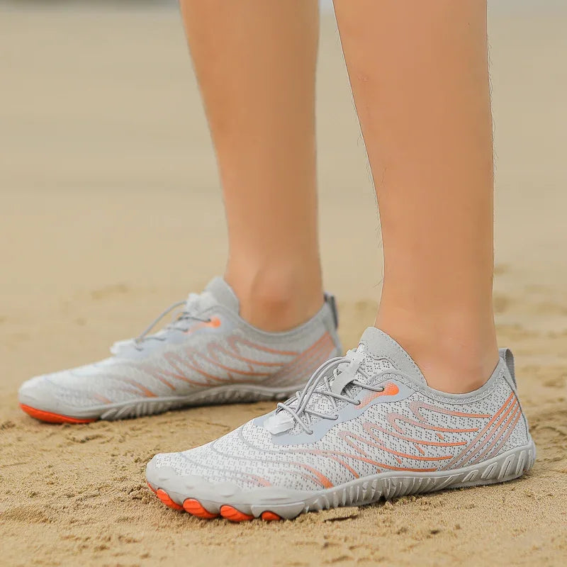 Quick Dry Aqua Shoes for Men Women Breathable Non-slip Water Sneakers Barefoot Soft Sole Wading Footwear for Swimming Beach