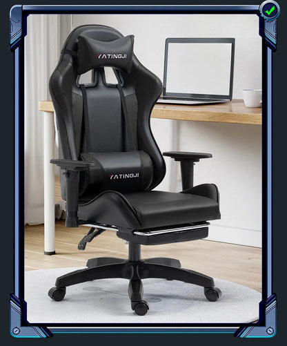 Gaming Gaming Chair Ergonomic Comfortable Leather Gaming Chair Reclining Lifting High Back Rotating Racing Gaming Chair
