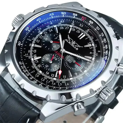 JARAGAR 212 Mechanische Automatikuhr für Herren, Business-Mode, Luxus, Wochenkalender, Herrenuhr, Premium-Geschenk, Reloj Hombre