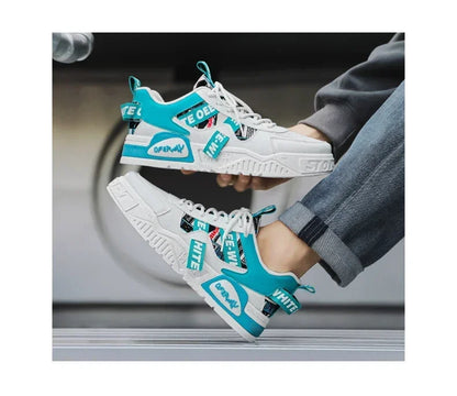 Nuove scarpe da uomo stile skateboard, sneaker estive in pelle casual fashion outdoor per running, sport, trekking e tennis, platform di lusso firmate