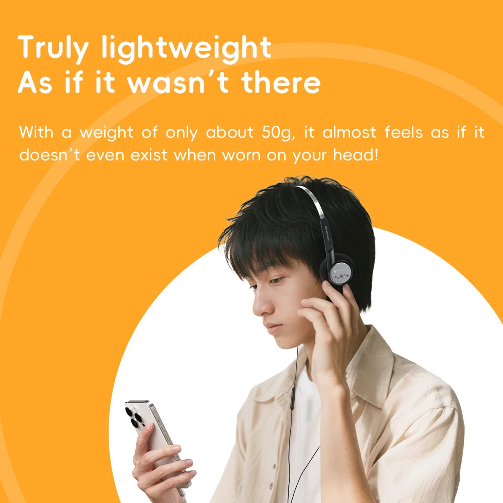 Snowsky/FiiO Wind 3.5mm ON-Ear Headphones for Recording Gaming with Microphone, 40mm Diaphragms driver, HiFi Sound