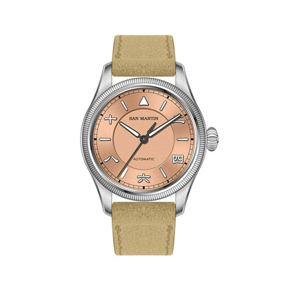 San Martin 39.5mm Men Pilot Watch YN55 Automatic Mechanical Aviation Watches Chinese Style Original Design SN0033 Field Watch
