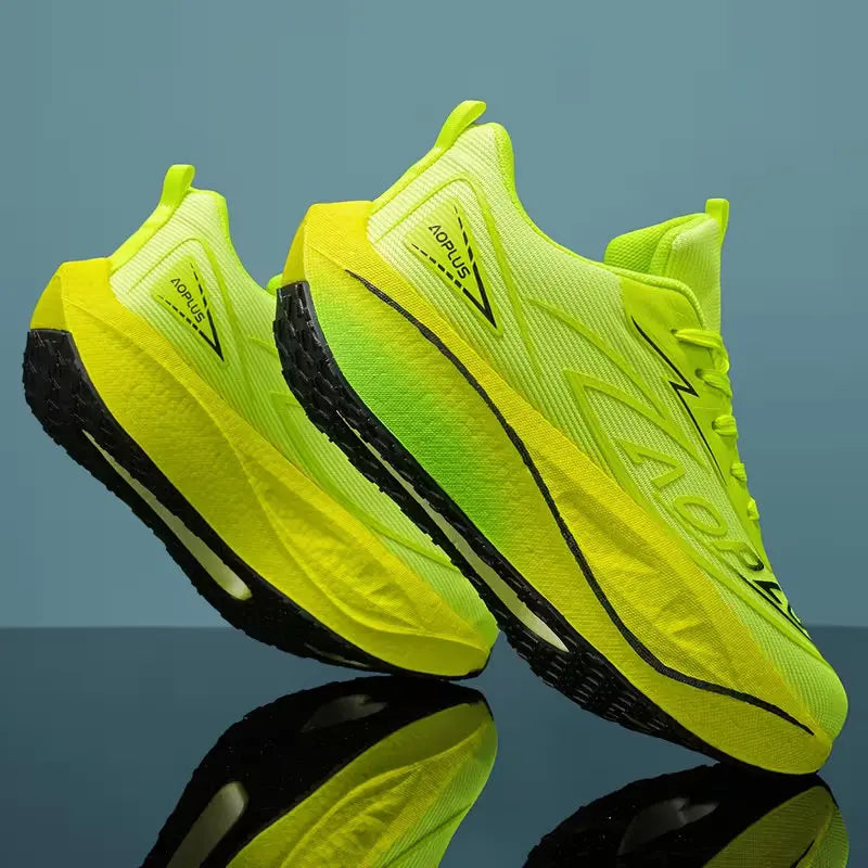 2026 Air Cushion Jogging Running Shoes Carbon Plate Marathon Men's Sports Breathable Lightweight Women's Non-Slip Sneakers