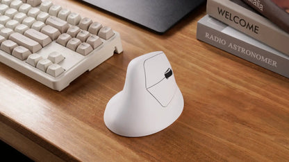 Keychron M5 Wireless Ergonomic Mouse with 8K Polling Rate, Bluetooth & 2.4GHz, 26K DPI Optical Sensor, Rechargeable Vertical Mouse
