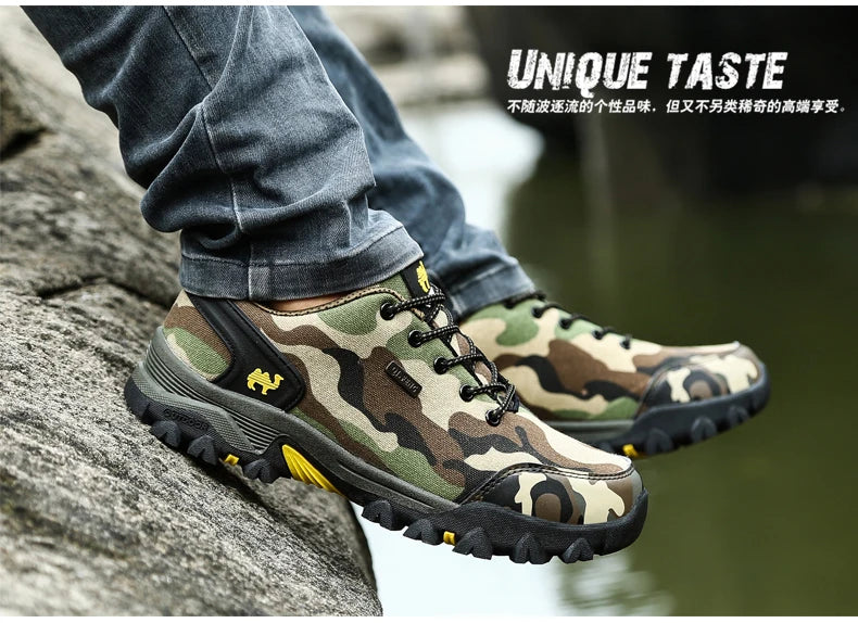 Casual Shoes Men Summer Outdoor Sneakers Women Footwear Trainer Waterproof Camouflage Army Shoe Male Military Shoes Tenis Jeans