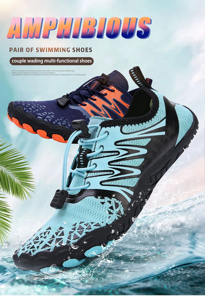 EOCENE Barfuß-Outdoor-Sportschuhe für Herren und Damen, schnell trocknende Aqua-Schuhe für Strand, Schwimmen, Fitness, Waten, Wandern und Radfahren