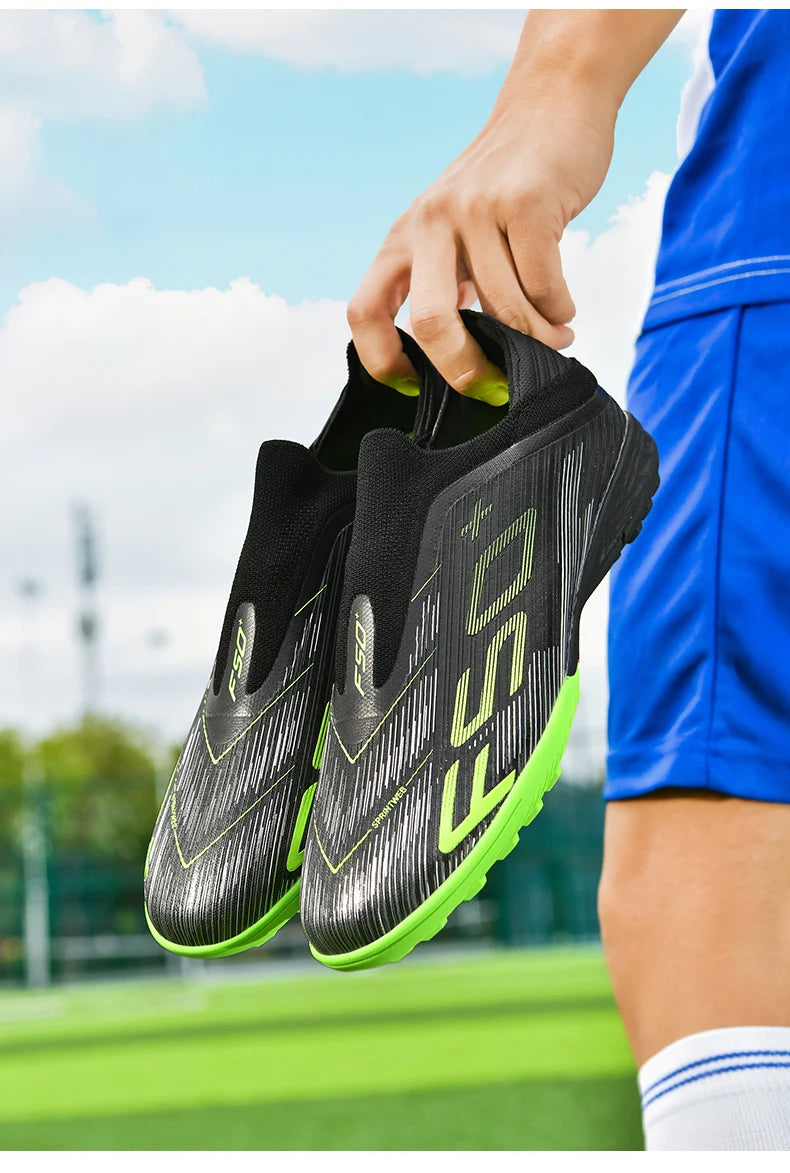 New Men's Football Boots Non Slip Comfortable Soccer Shoes Turf Ultralight Fg Grass Cleats Futsal Sport Indoor Adult Non-Slip