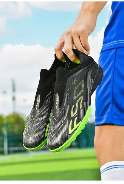 New Men's Football Boots Non Slip Comfortable Soccer Shoes Turf Ultralight Fg Grass Cleats Futsal Sport Indoor Adult Non-Slip