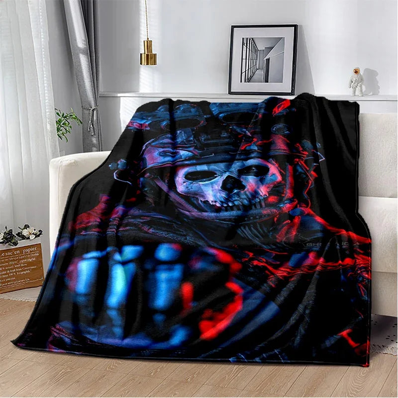 29 Style New Call of Duty COD Ghost Simon Gun Games Blanket,Soft Throw Blanket for Home Bedroom Bed Sofa Travel Cover Kids Gift
